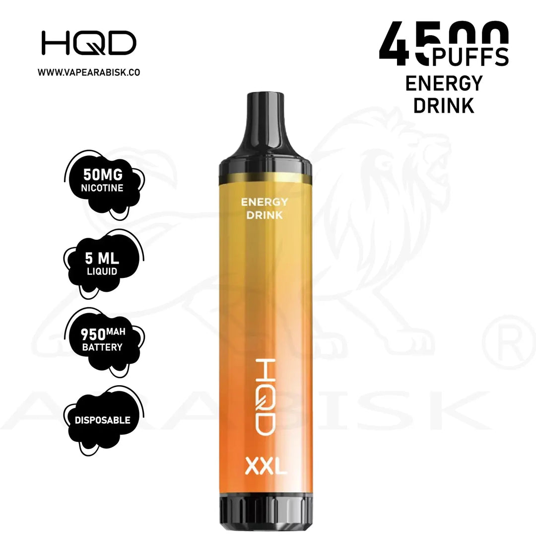 HQD XXL 4500 PUFFS 50MG - ENERGY DRINK HQD