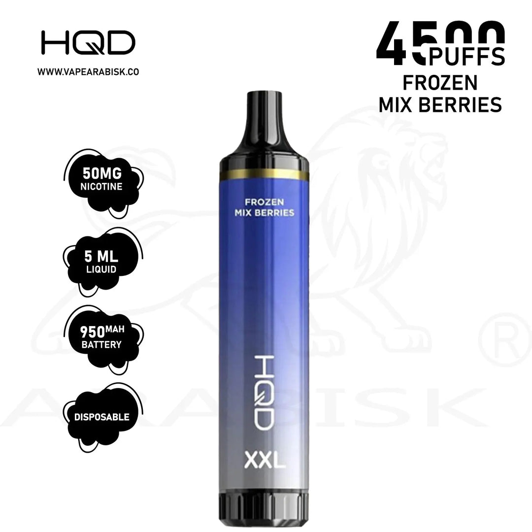 HQD XXL 4500 PUFFS 50MG - FROZEN MIX BERRIES HQD