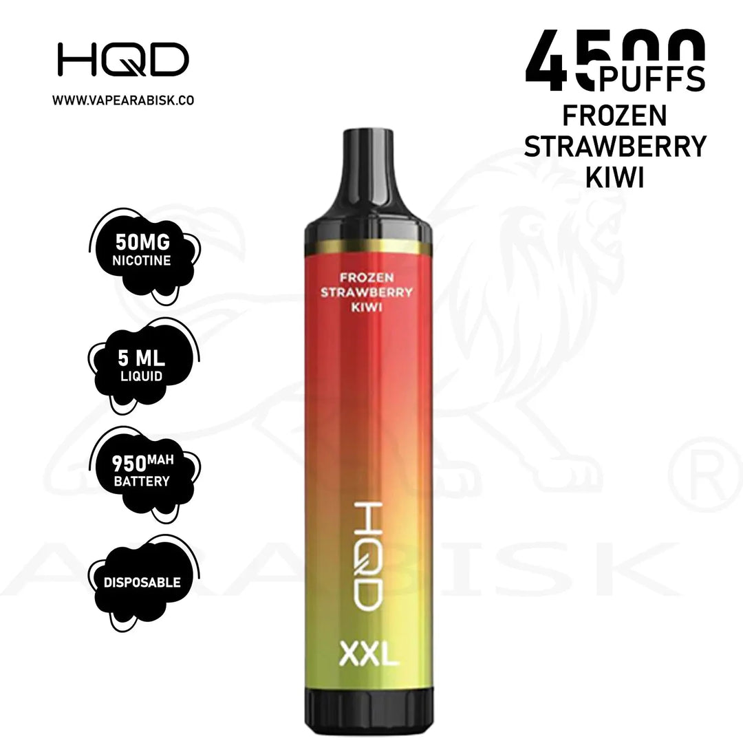 HQD XXL 4500 PUFFS 50MG - FROZEN STRAWBERRY KIWI HQD