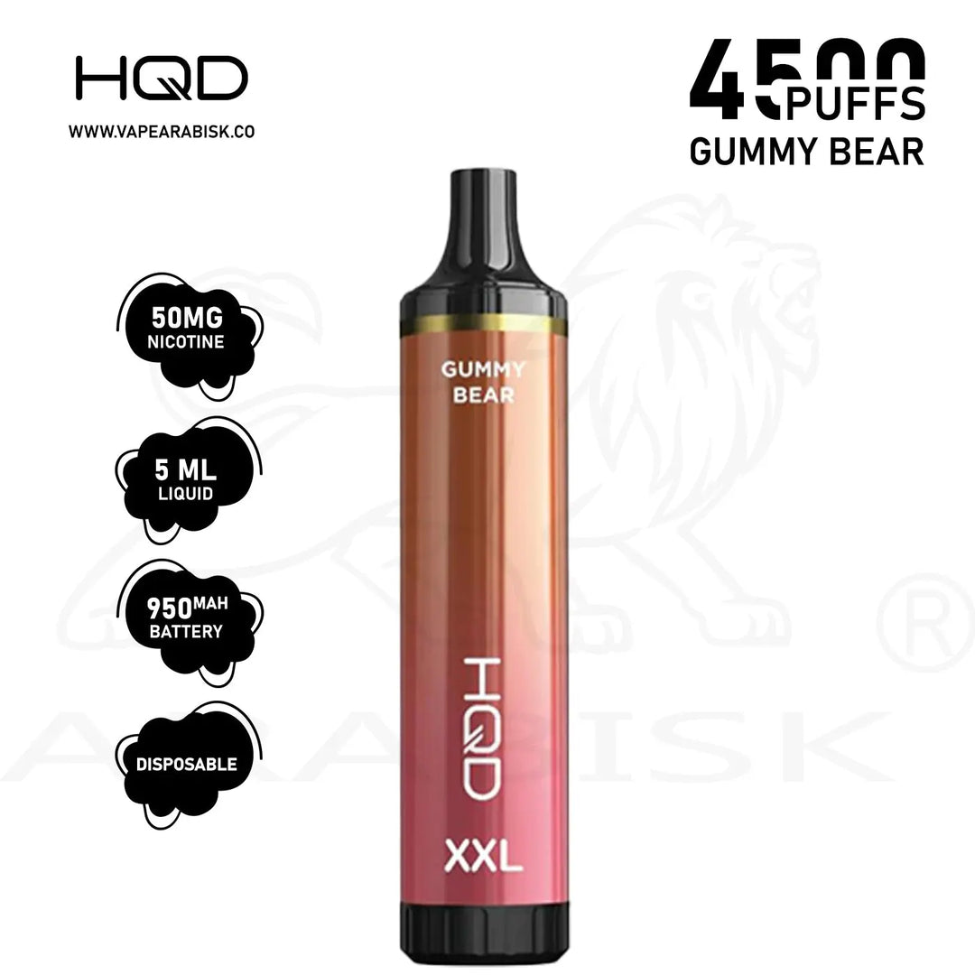 HQD XXL 4500 PUFFS 50MG - GUMMY BEAR HQD