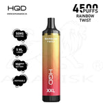 Load image into Gallery viewer, HQD XXL 4500 PUFFS 50MG - RAINBOW TWIST HQD
