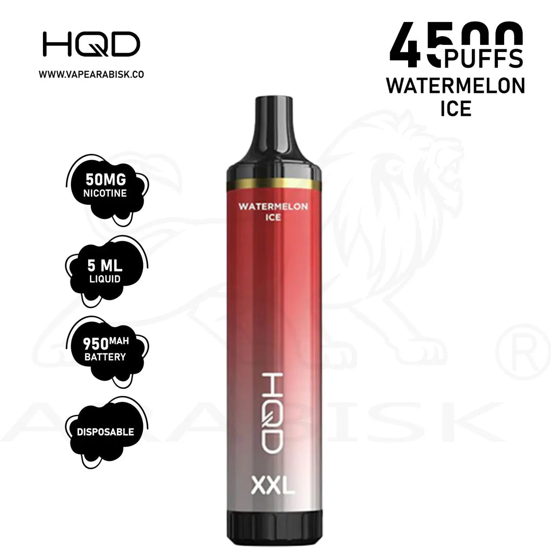 HQD XXL 4500 PUFFS 50MG - WATERMELON ICE HQD