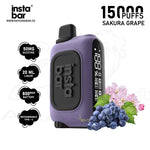 Load image into Gallery viewer, INSTABAR WT15000 PUFFS 50MG - SAKURA GRAPE 
