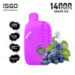 Load image into Gallery viewer, ISGO PARIS 14000 PUFFS 20MG - GRAPE ICE 
