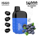 Load image into Gallery viewer, ISGO VEGAS 14000 PUFFS 20MG - BLUEBERRY ICE 
