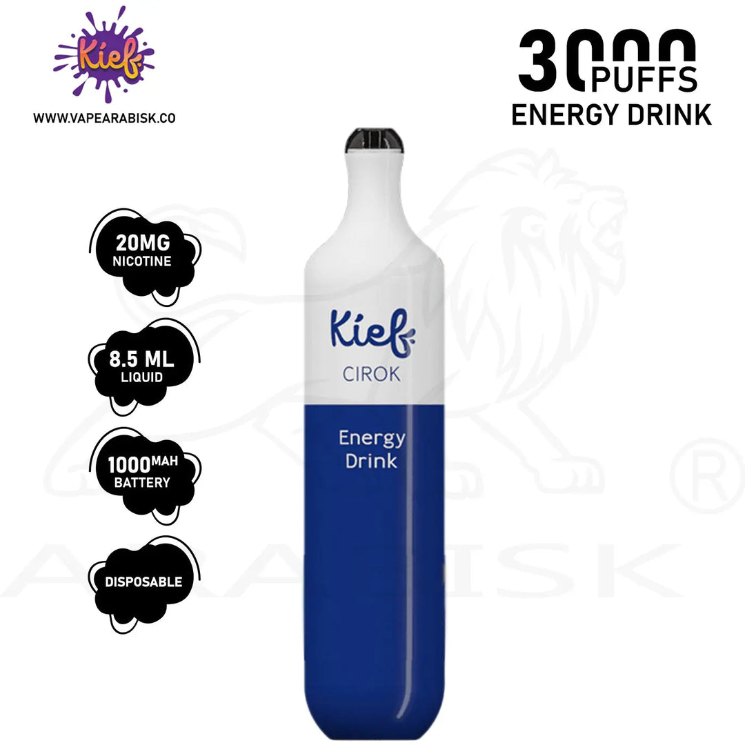 KIEF CIROK 3000 PUFFS 20MG - ENERGY DRINK 