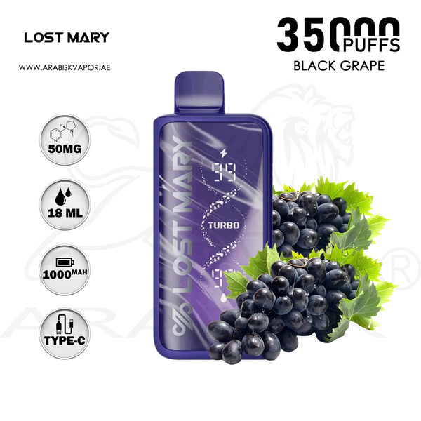 Grape Lost Mary Turbo LOST MARY MT35000 PUFFS TURBO 50MG Lost Mary MT15000 Turbo Summer Grape - Grape Lost Mary Turbo LOST MARY MT35000 PUFFS TURBO 50MG Lost Mary MT15000 Turbo Summer Grape -