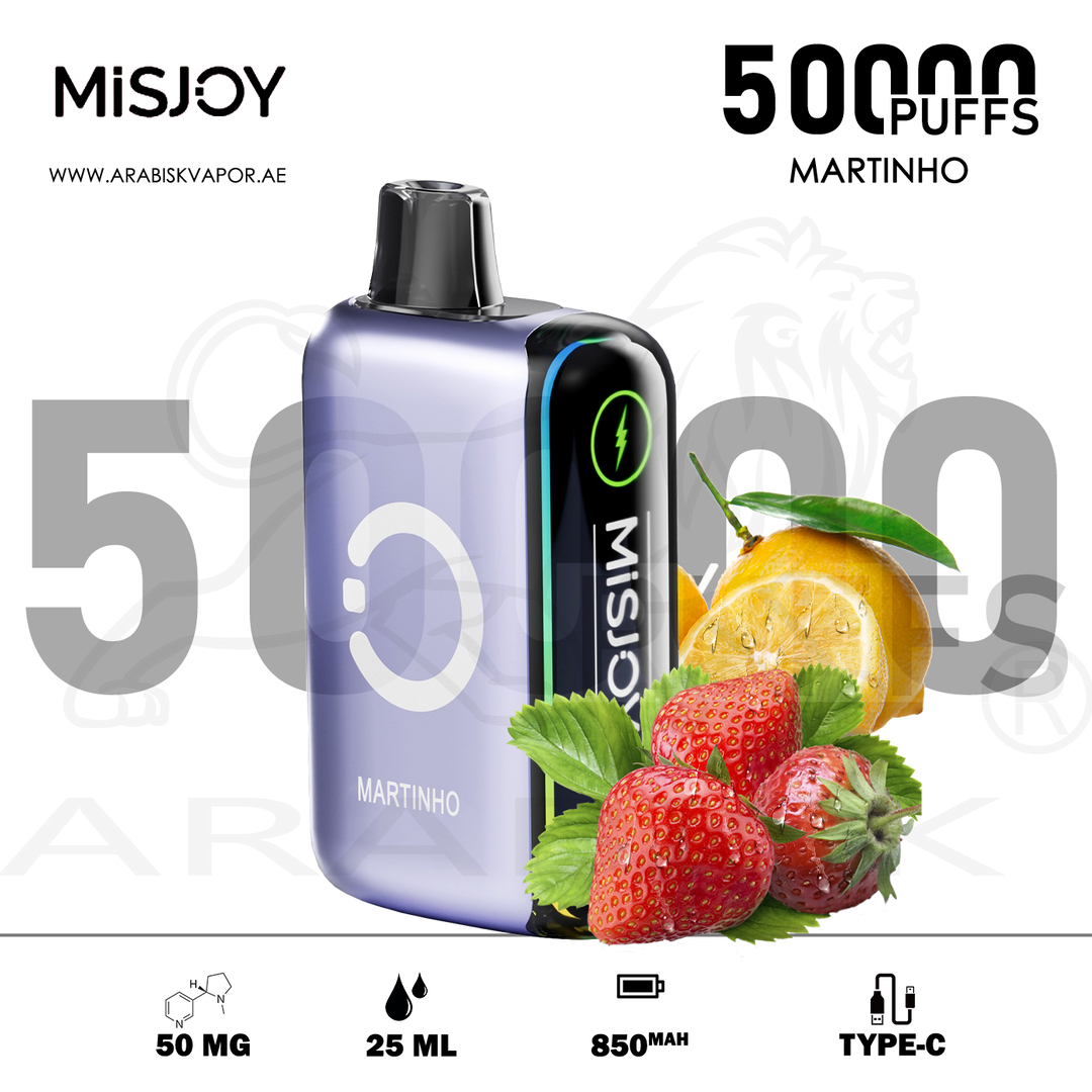 MISJOY BETA 50000 PUFFS 50MG RECHARGEABLE VAPE - MARTINHO