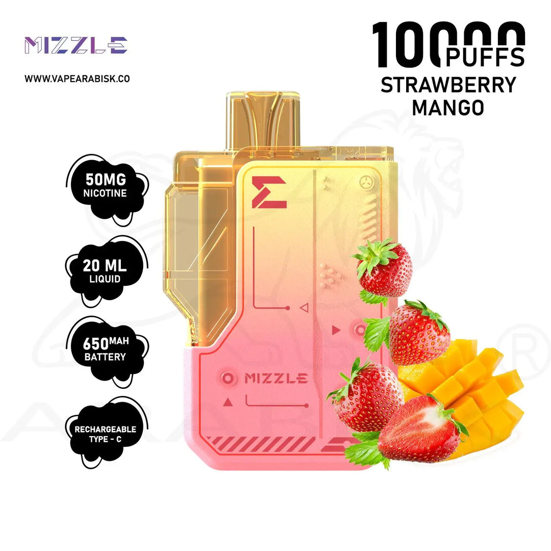 MIZZLE GUIDO 10000 PUFFS 50MG - STRAWBERRY MANGO 