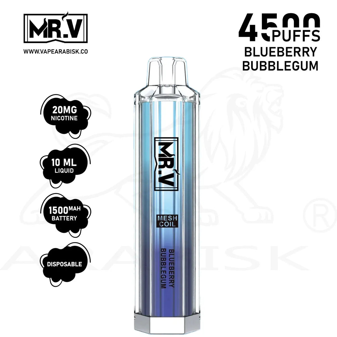 MRV CRYSTAL 4500 PUFFS 20MG - BLUEBERRY BUBBLEGUM 