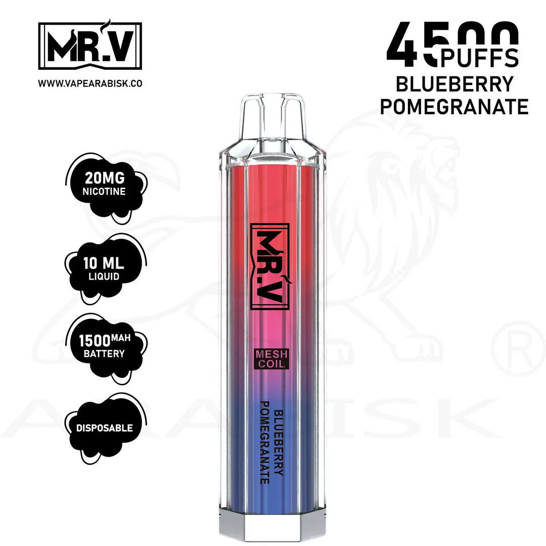 MRV CRYSTAL 4500 PUFFS 20MG - BLUEBERRY POMEGRANATE 