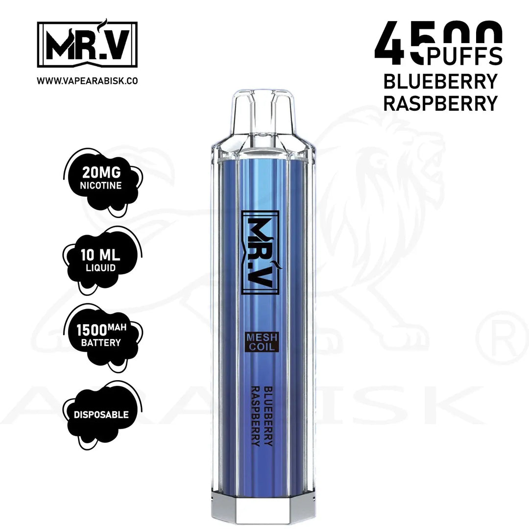 MRV CRYSTAL 4500 PUFFS 20MG - BLUEBERRY RASPBERRY 