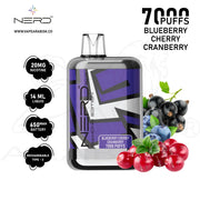 NERD BAR DIAMOND EDITION 7000 PUFFS 20MG - BLUEBERRY CHERRY CRANBERRY 