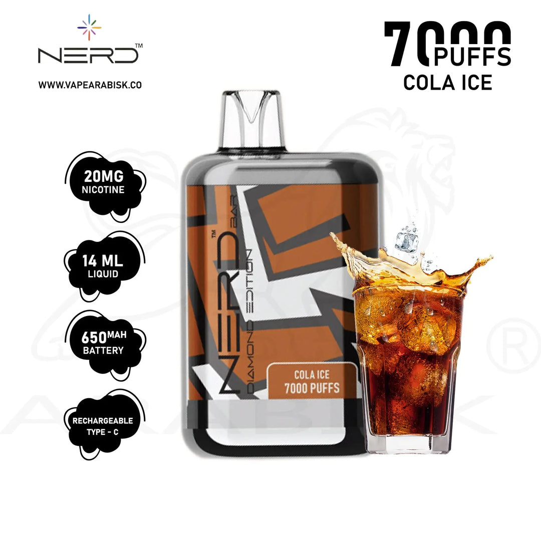 NERD BAR DIAMOND EDITION 7000 PUFFS 20MG - COLA ICE 