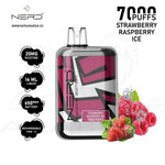 Load image into Gallery viewer, NERD BAR DIAMOND EDITION 7000 PUFFS 20MG - STRAWBERRY RASPBERRY ICE 
