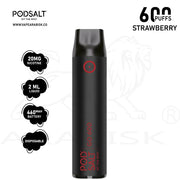 PODSALT GO 600 PUFFS 20MG - STRAWBERRY Pod Salt