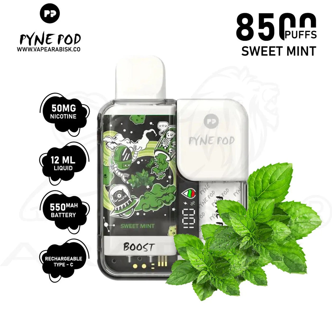 PYNE POD 8500 PUFFS 50MG - SWEET MINT 