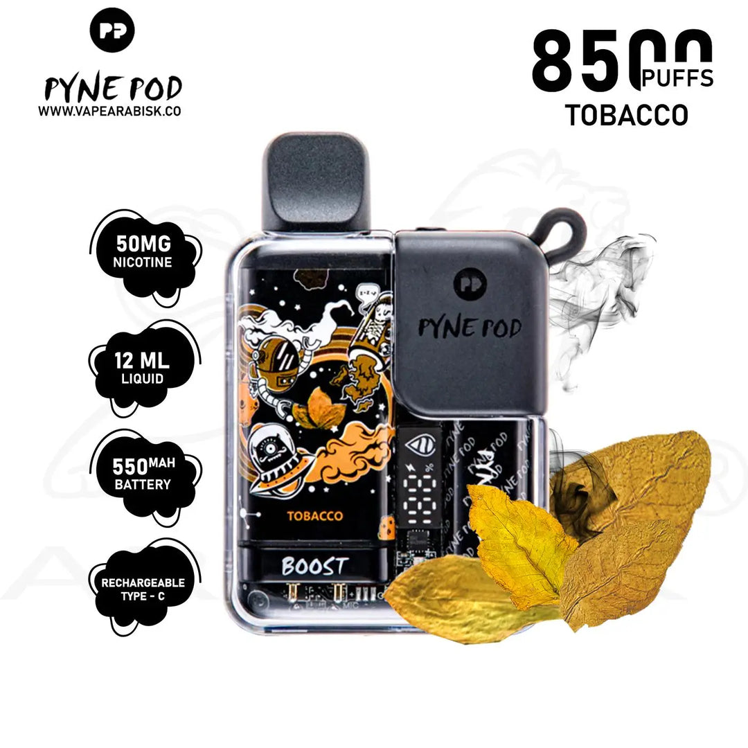 PYNE POD 8500 PUFFS 50MG - TOBACCO 