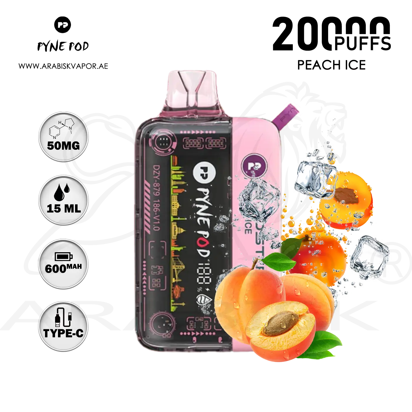 pyne pod boost pro 20000 puffs disposable vape PYNE POD BOOST PRO 20000 PUFFS 50MG