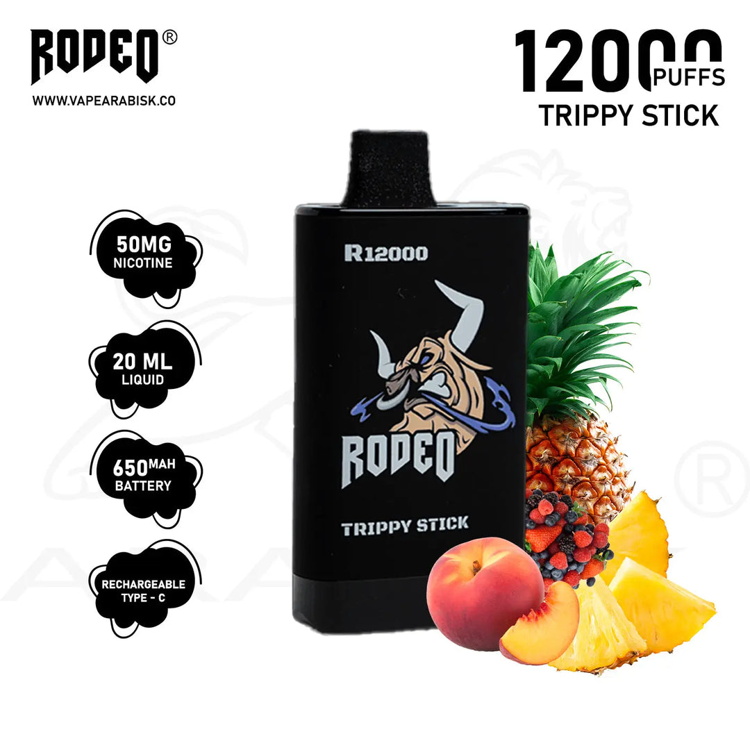 RODEO R 12000 PUFFS 50MG - TRIPPY STICK 