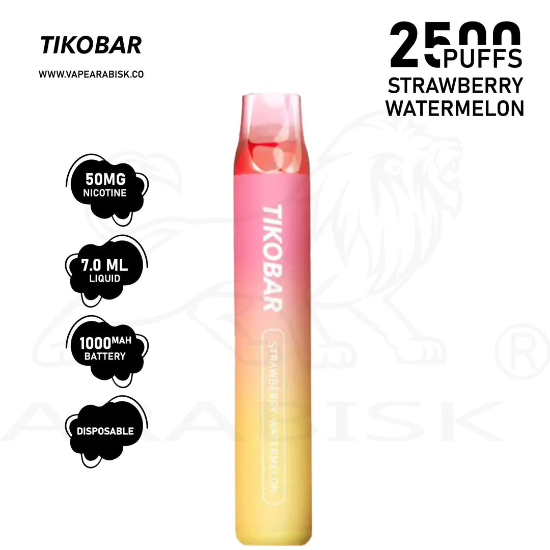 TIKOBAR LUX - Strawberry Watermelon 2500 Puffs 50mg TIKOVapes