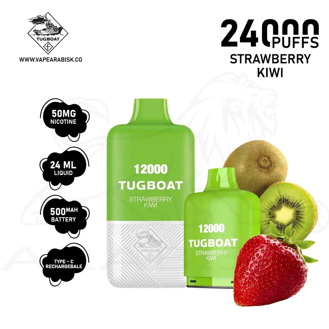 TUGBOAT SUPER KIT 24000 PUFFS 50MG - STRAWBERRY KIWI 