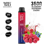 Load image into Gallery viewer, VAPES BARS GHOST PRO 3500 PUFFS 20MG -  BLUEBERRY RASPBERRY CHERRY 
