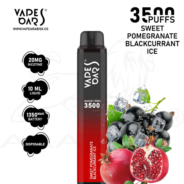 VAPES BARS GHOST PRO 3500 PUFFS 20MG - STRAWBERRY GRAPE (Copy) 