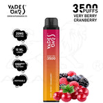 Load image into Gallery viewer, VAPES BARS GHOST PRO 3500 PUFFS 20MG - VERY BERRY CRANBERRY 
