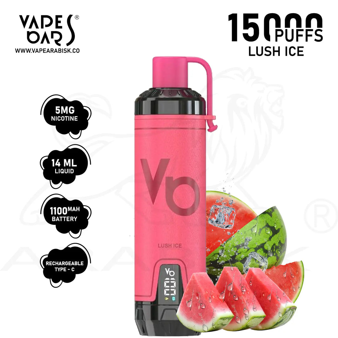 VAPES BARS GHOST SHISHA 15000 PUFFS 5MG - LUSH ICE 