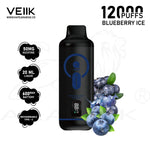 Load image into Gallery viewer, VEIIK TWIST 12000 PUFFS 50MG - BLUEBERRY ICE 
