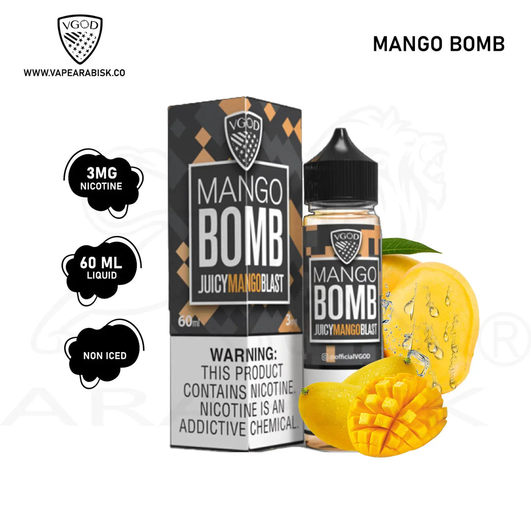 VGOD BOMB SALT SERIES - MANGO BOMB 3MG 60ML 