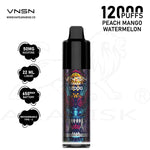 Load image into Gallery viewer, VNSN SPARK 12000 PUFFS 50MG - PEACH MANGO WATERMELON VNSN
