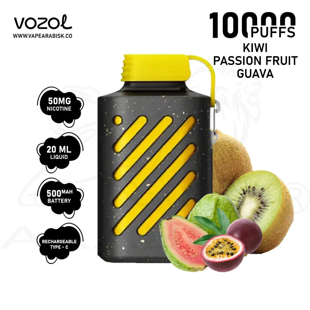 VOZOL GEAR 10000 PUFFS 50MG - KIWI PASSION FRUIT GUAVA 