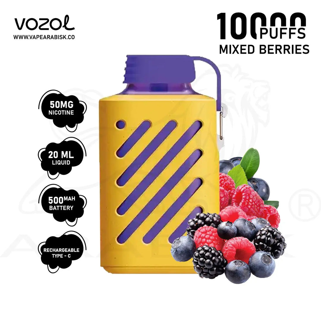 VOZOL GEAR 10000 PUFFS 50MG - MIXED BERRIES 