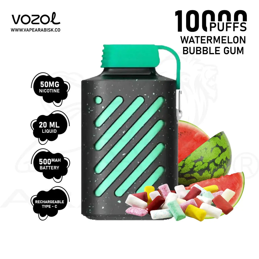 VOZOL GEAR 10000 PUFFS 50MG - WATERMELON BUBBLEGUM 