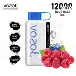 Load image into Gallery viewer, VOZOL STAR 12000 PUFFS 50MG - BLUERAZZ ICE 
