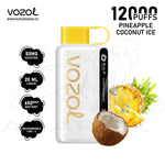 Load image into Gallery viewer, VOZOL STAR 12000 PUFFS 50MG - PINEAPPLE COCONUT ICE 
