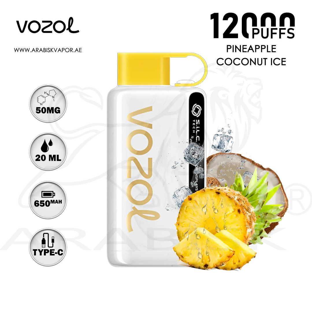 VOZOL STAR 12000 PUFFS - PINEAPPLE COCONUT ICE | DISPOSABLE DEVICE Arabisk Vape VOZOL STAR 12000 PUFFS - PINEAPPLE COCONUT ICE | DISPOSABLE DEVICE Arabisk Vape