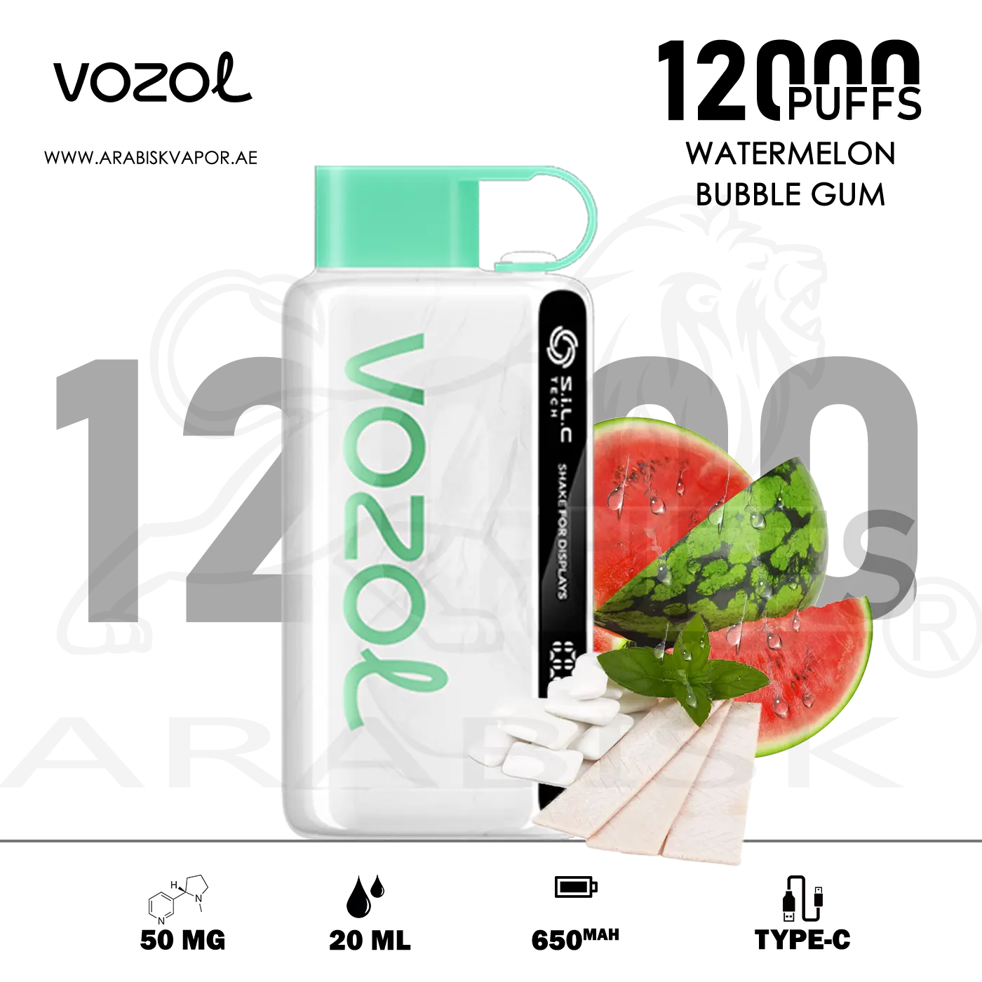 vozol star 12000 raspberry watermelon VOZOL STAR 12000 PUFFS