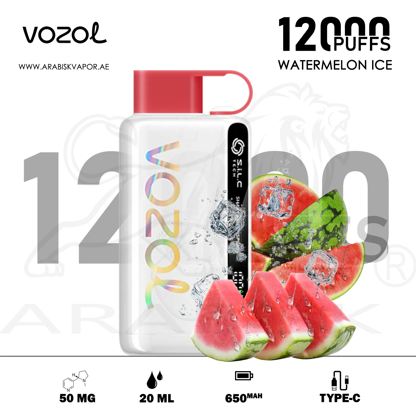 vozol star watermelon ice VOZOL STAR 12000 PUFFS