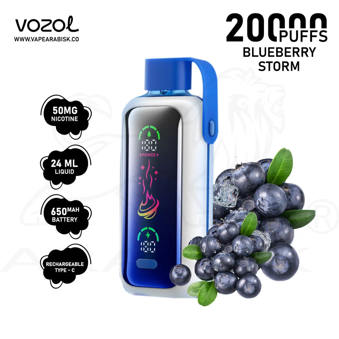 VOZOL STAR 20000 PUFFS 50MG - BLUEBERRY STORM 