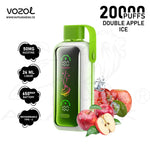 Load image into Gallery viewer, VOZOL STAR 20000 PUFFS 50MG - DOUBLE APPLE ICE 
