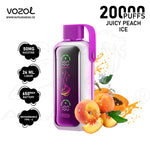 Load image into Gallery viewer, VOZOL STAR 20000 PUFFS 50MG - JUICY PEACH ICE 
