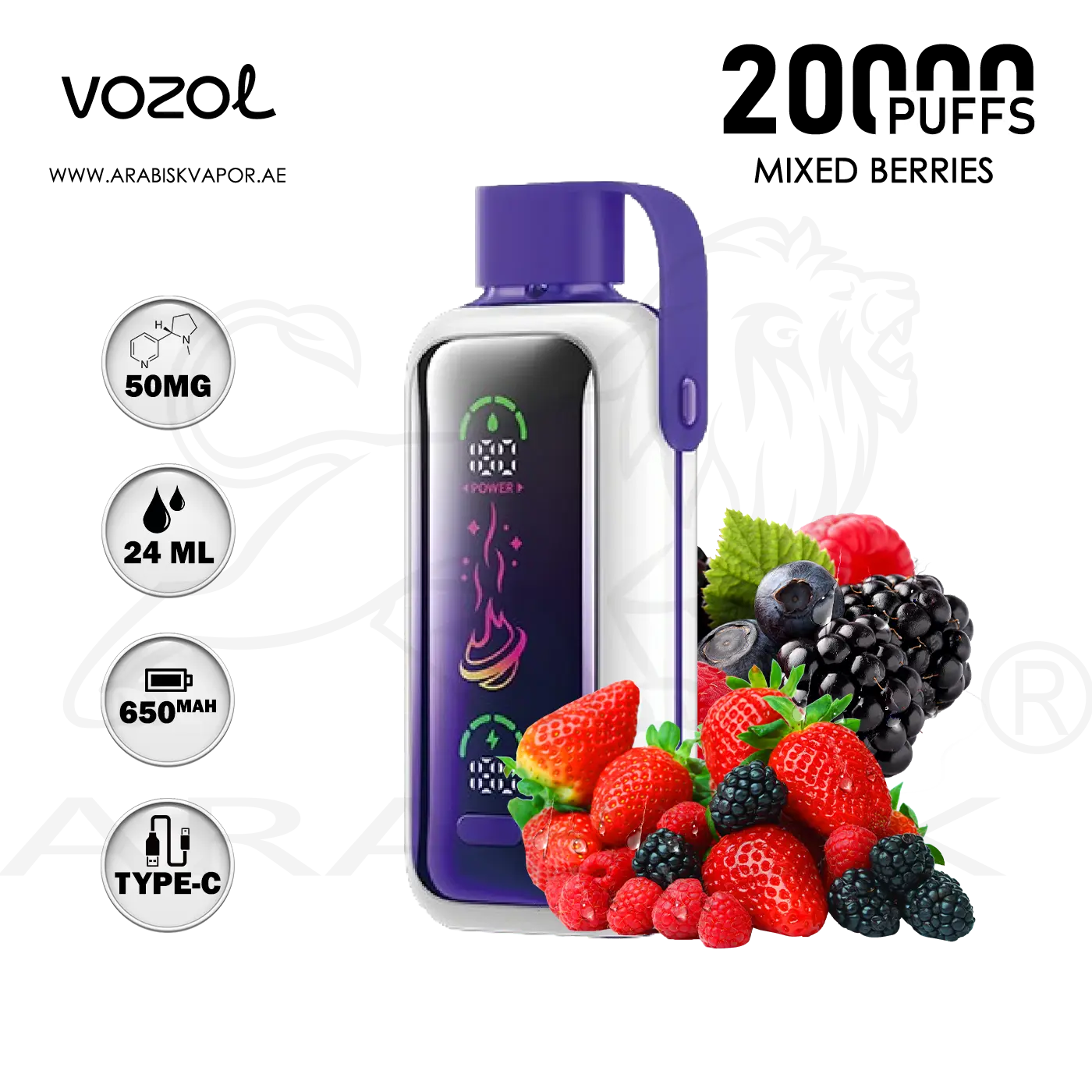 elfbar elfa kaufen VOZOL STAR Mixed Berries 12000pfs 5%