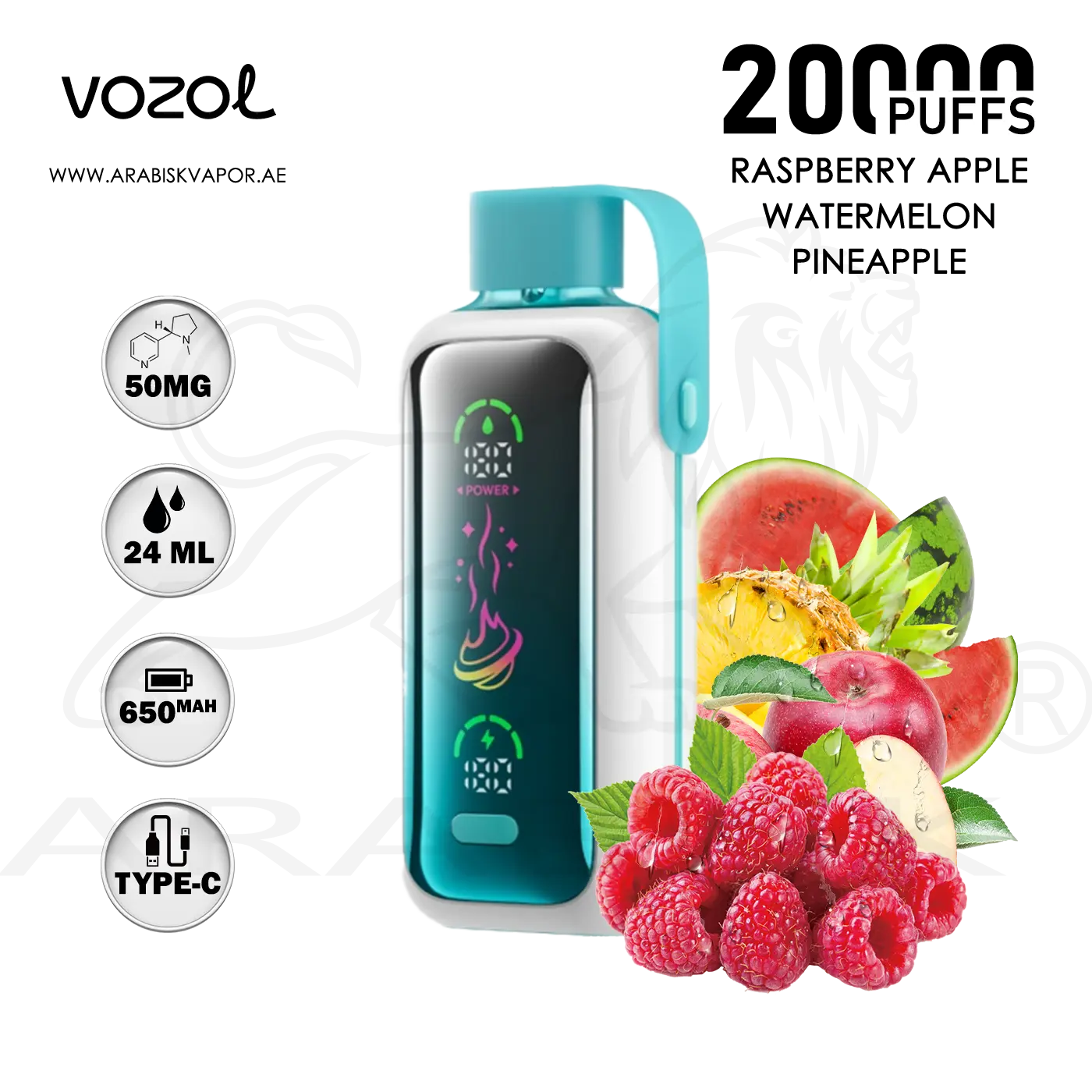 VOZOL STAR 20000 PUFFS 50MG