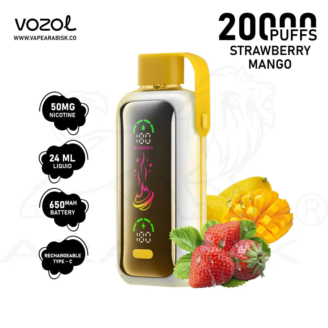 VOZOL STAR 20000 PUFFS 50MG - STRAWBERRY MANGO 