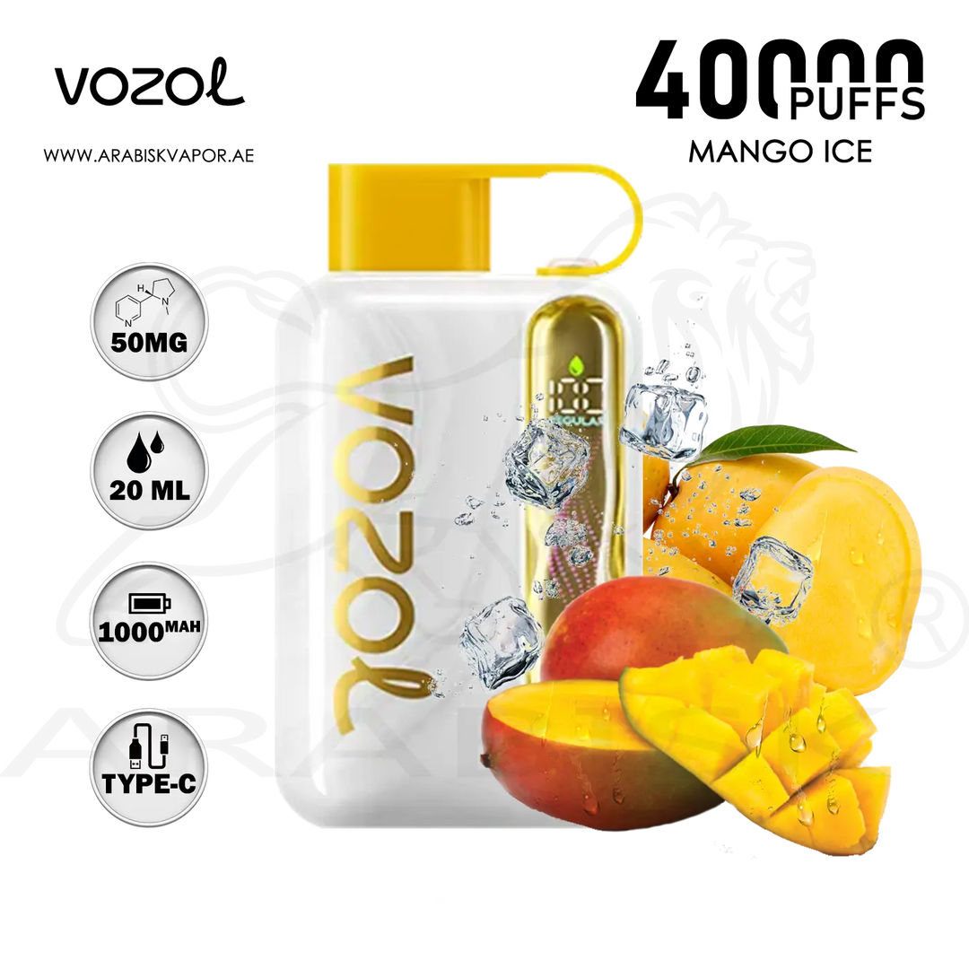 VOZOL STAR 40000 PUFFS 50MG - MANGO ICE | DISPOSABLE DEVICES Arabisk Vape VOZOL STAR 40000 PUFFS 50MG - MANGO ICE | DISPOSABLE DEVICES Arabisk Vape