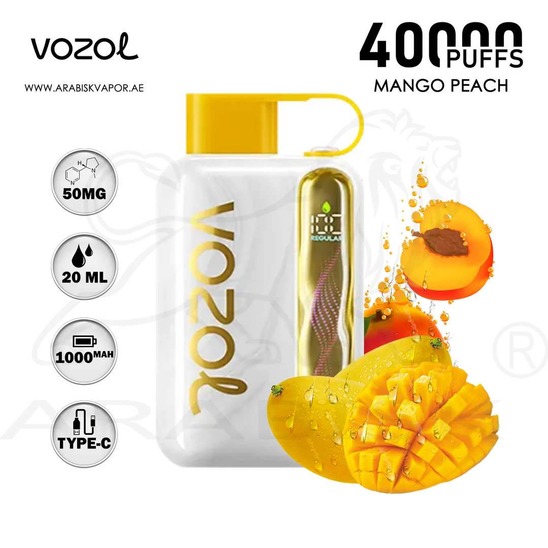 VOZOL STAR 40000 PUFFS 50MG - MANGO PEACH | DISPOSABLE DEVICES Arabisk Vape VOZOL STAR 40000 PUFFS 50MG - MANGO PEACH | DISPOSABLE DEVICES Arabisk Vape