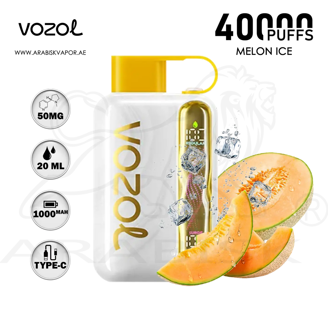VOZOL STAR 40000 PUFFS 50MG - MELON ICE | DISPOSABLE DEVICES Arabisk Vape VOZOL STAR 40000 PUFFS 50MG - MELON ICE | DISPOSABLE DEVICES Arabisk Vape